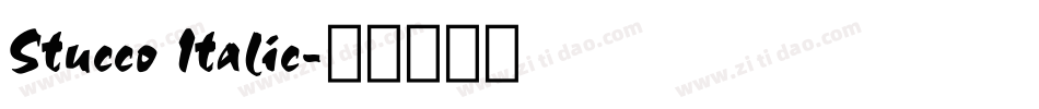 Stucco Italic字体转换